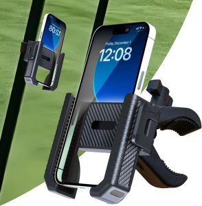 Golf Cart Phone Holder, Golf Cart Phone Mount for All 4.5-7" Cell Phones